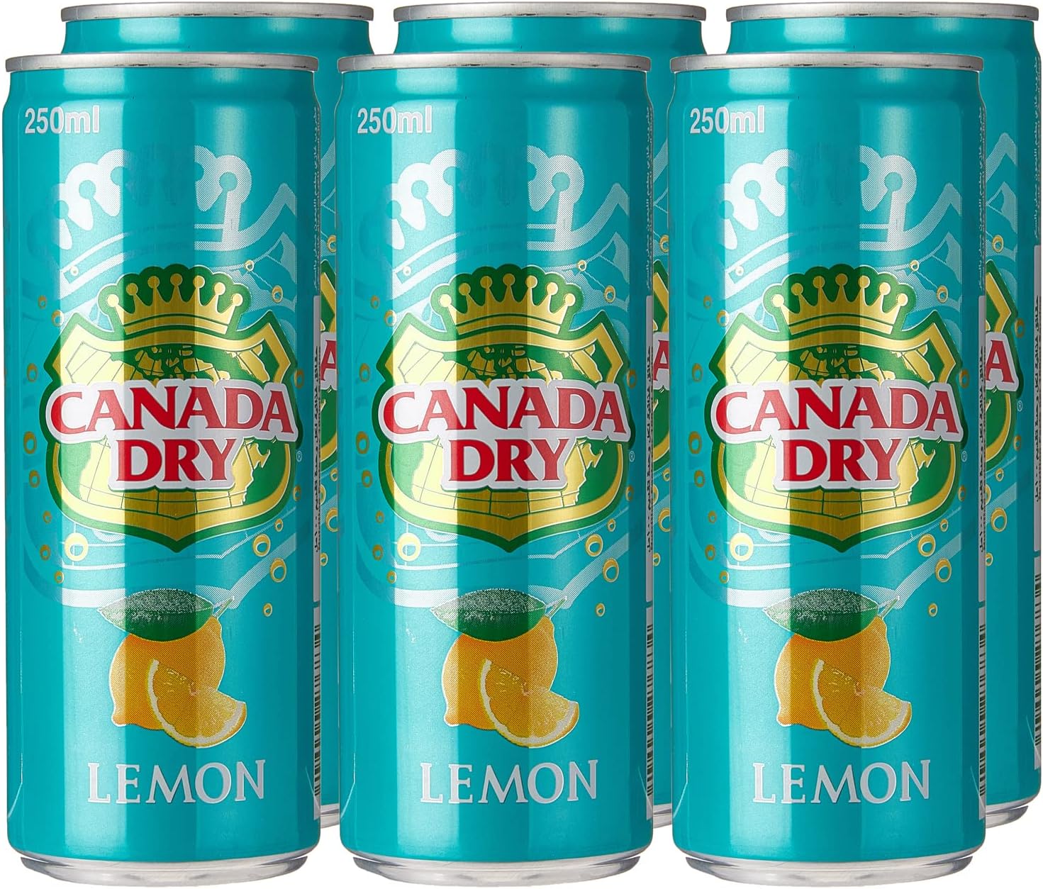 Canada Dry Lemon Can 6-Pack 250 ml