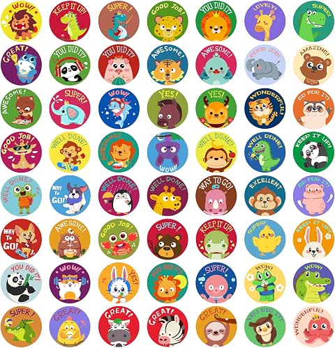 1008 Motivational Stickers for Teachers & Students - 56 Designs,