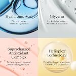 Neutrogena Hydro Boost Hyaluronique acide hydratant SPF 50 avec large spectre, non-graisse, sans parfums d'humidité du visage pendant la journée à hydrater la peau sèche, 50 mL