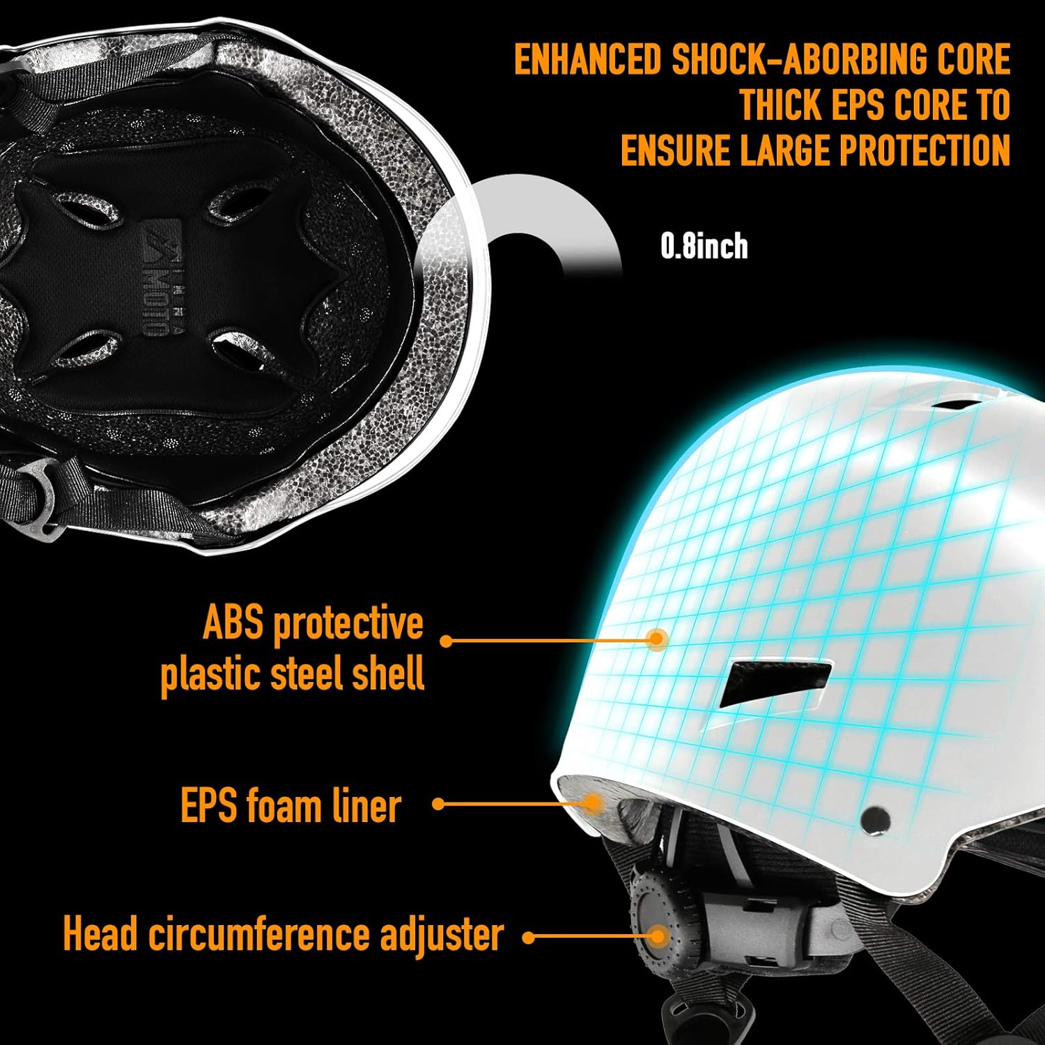 INNAMOTO Skateboard Helmet - Impact Resistance Ventilation/Head Protection Gear for Multi-Sports Scooter Skateboarding Roller Skate Inline Skating Longboard BMX MTB for Kids, Youth & Adults : Sports & Outdoors