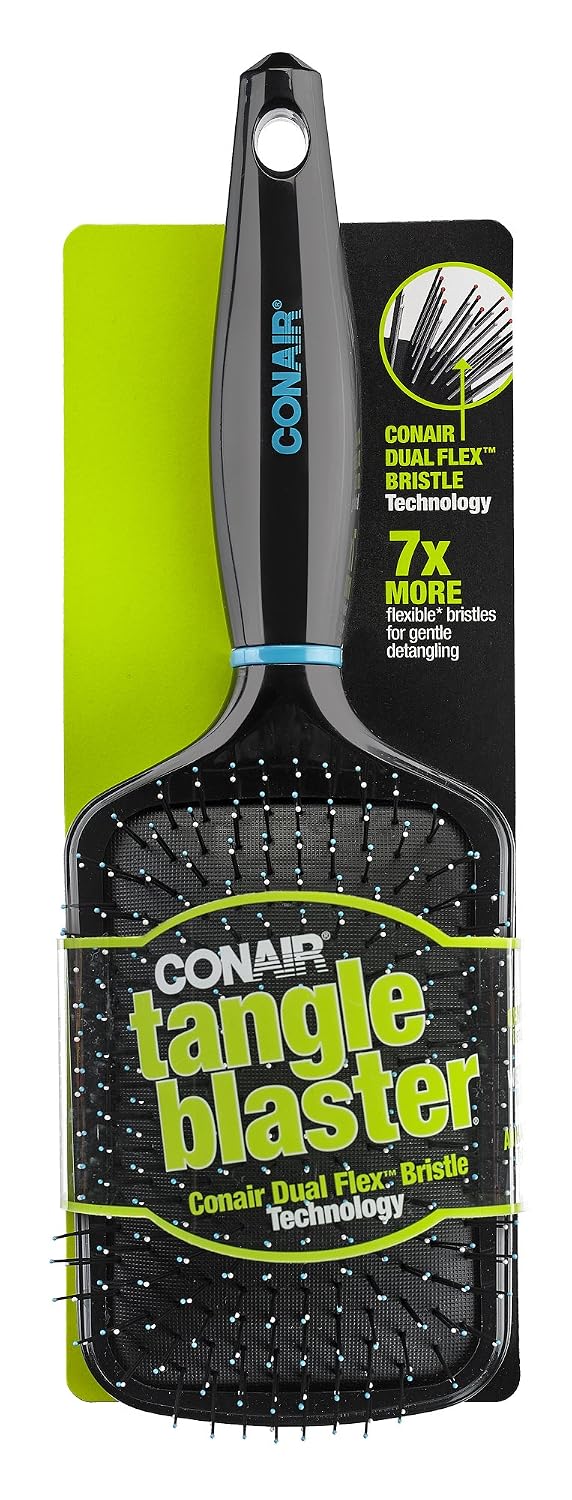 Conair Tangle Blaster Paddle Brush for Effortless Detangling