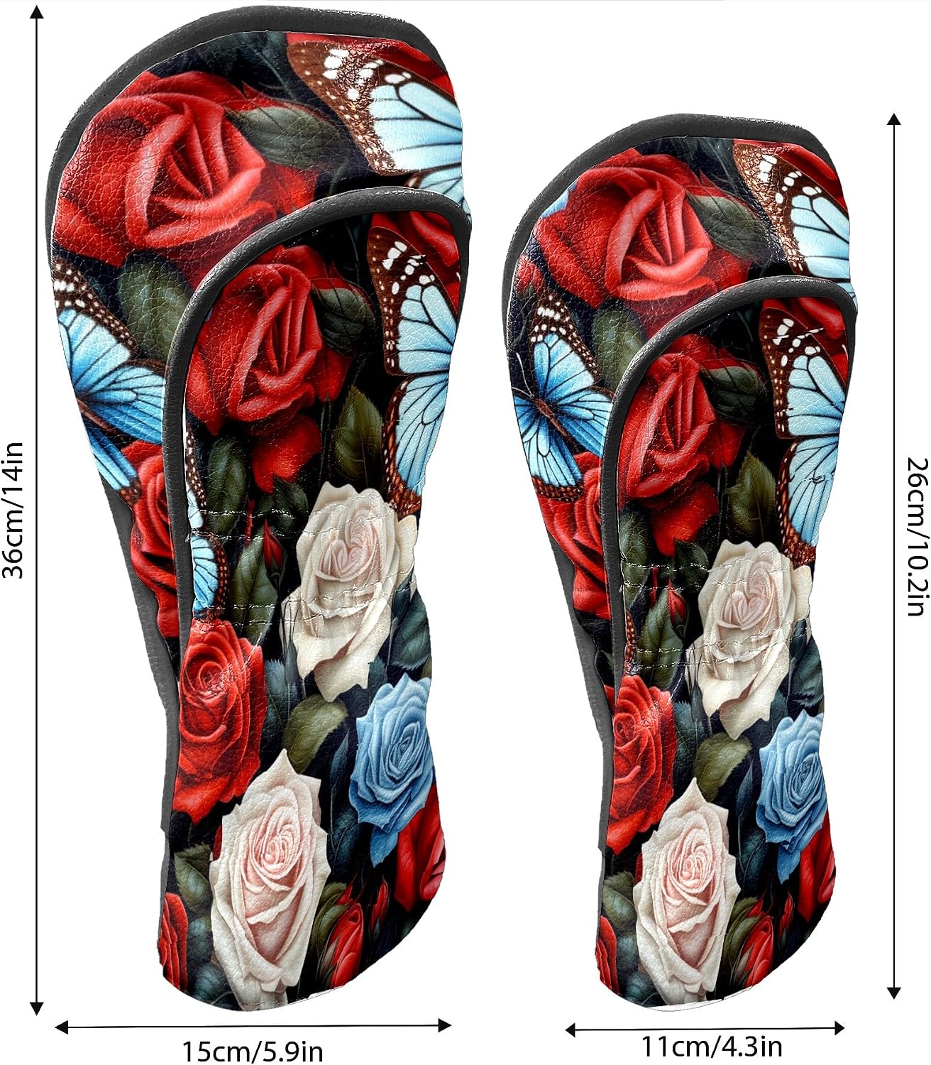 Golf Driver Cover Soft Leather Golf Club Head Covers for Driver Fairway Woods, Hybrid Headcover Waterproof Golf Headcovers with Anti-Scratch Lining for Girls Womens