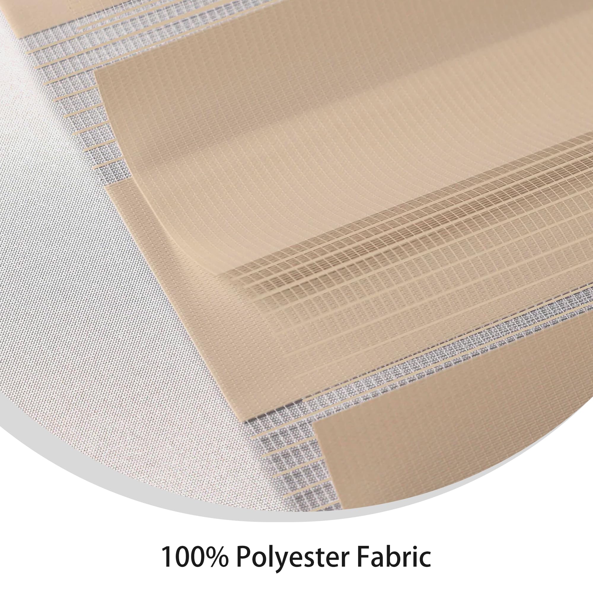 Store Enrouleur Jour Nuit de Double Tissu 68 x 130 cm Double Tissu Stores Intérieures Protection Solaire Voilages Intérieurs pour Fenetre Chambre Adulte Salon Moderne, Brun