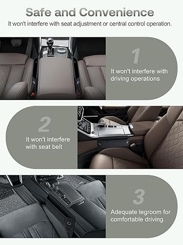 Miniatura 9 de Organizador de cuero de alta calidad para asiento de automóvil, organizador de consola central con ranuras para tarjetas para automóvil, SUV, camión