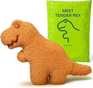 Large Dino Nugget Pillow, Premium Chicken Nugget Dinosaur Stuffed Animal Plush – Ultra Soft 16 inch Fun Dinosaur Toys Throw Pillows for Kids, Boys & Girls (Tender Rex)