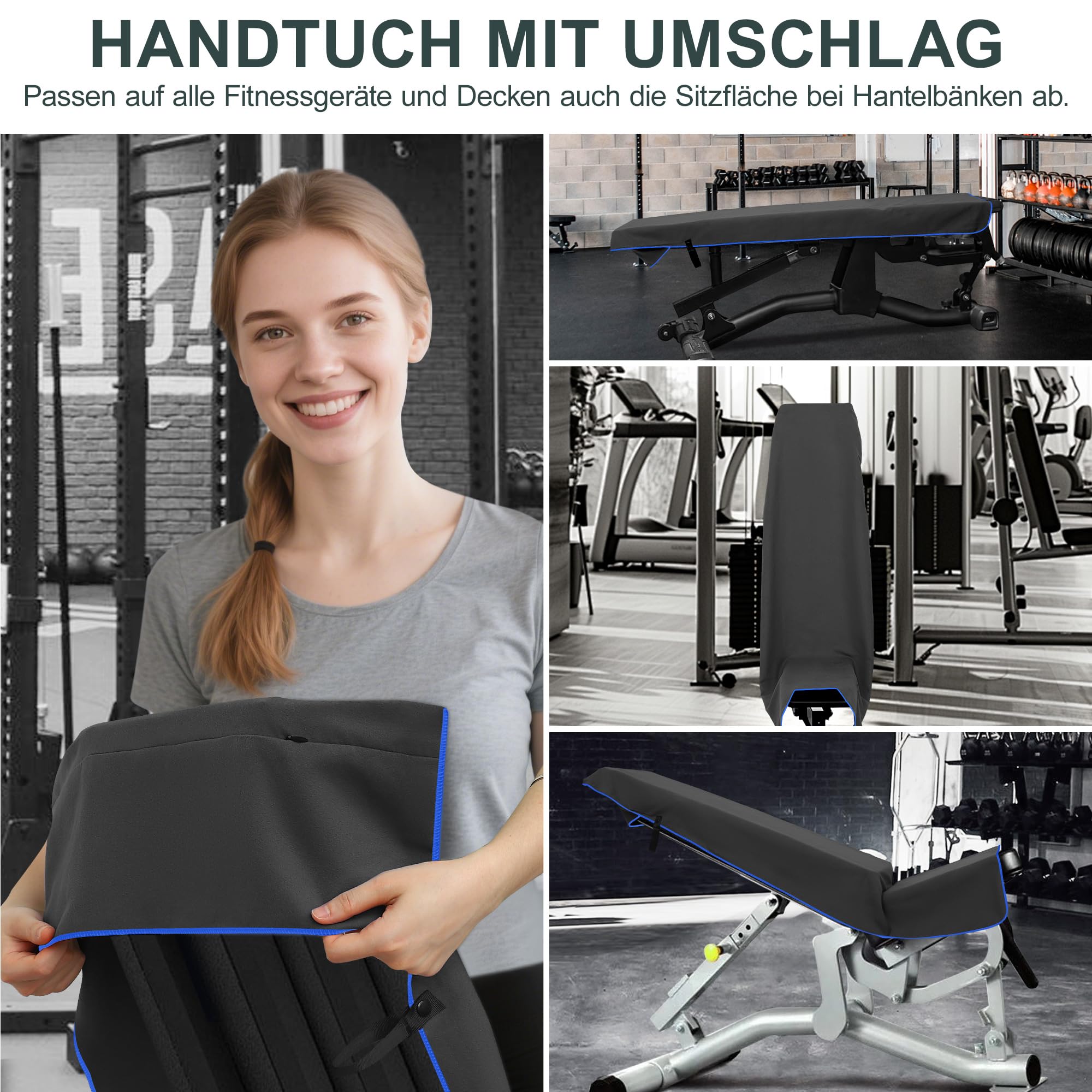 Jokisa Asciugamano Microfibra Set di 2, 120x50cm Asciugamano Palestra, Asciugatura Rapida, Leggero, Assorbente, Ottimale per Viaggio, Sport, Piscina, Spiaggia, Yoga, Sauna (Grigio)