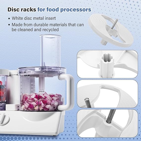 7051-145 Food Processor Disc Holder for Braun Disc holder, insert carrier fits Braun models K600 K650 K700 K750 FP3010 FP3020 FX3030WH food Processor Parts & Accessories Easy to Use & Long