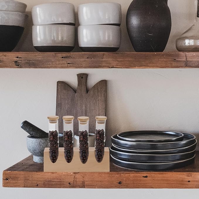 Set de 4 Frascos de Vidrio Hemoton con Base de Madre para Granos y Té miniatura 5