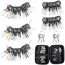 Terminal Pin Removal Tool Kit 82 Pcs Depinning Electrical Connector Pin Extractor Tool Set Wire Terminal Release for Automotive Car Household Devices - Black