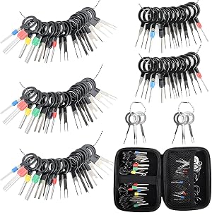 Terminal Pin Removal Tool Kit 82 Pcs Depinning Electrical Connector Pin Extractor Tool Set Wire Terminal Release for