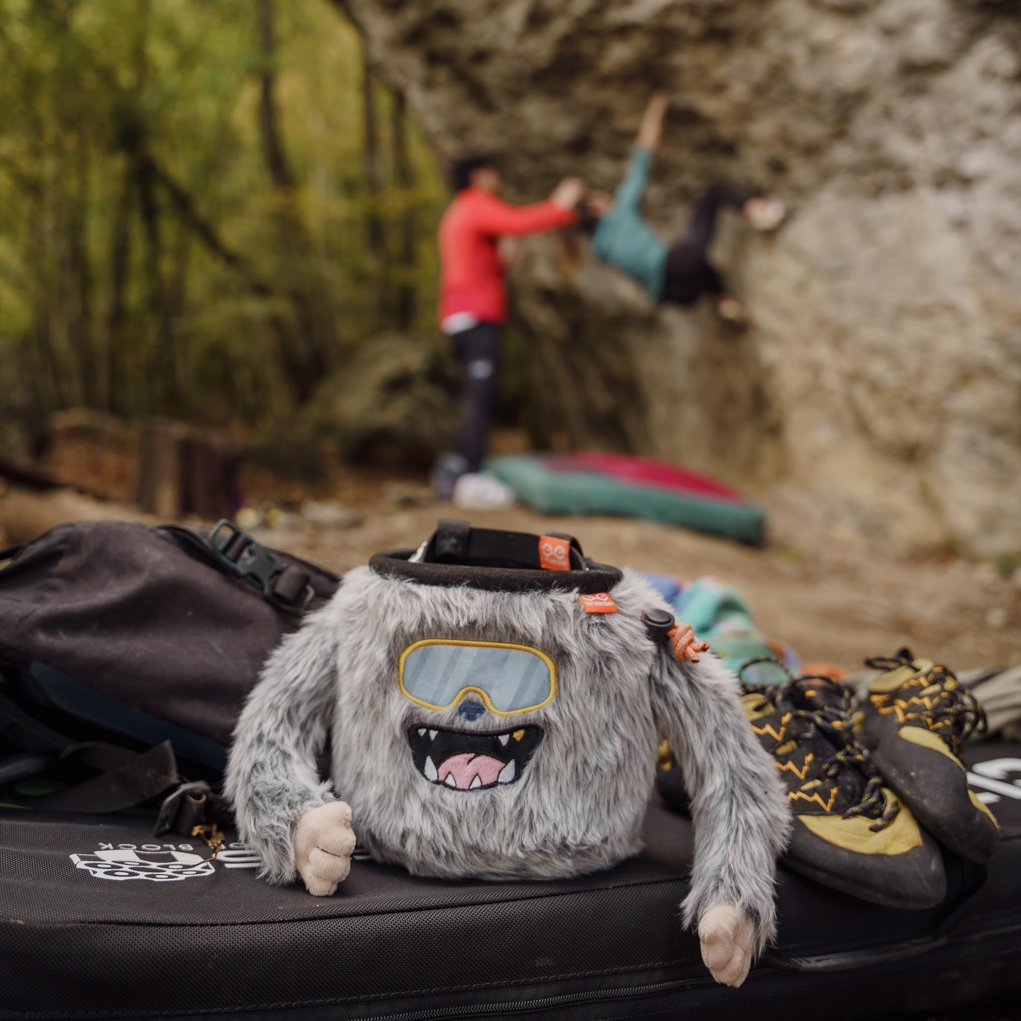 YY Vertical Yeti Bolsa de tiza para escalada en roca para adultos y niños, búlder