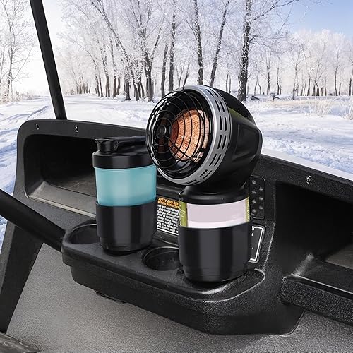 Miniatura 8 de 10L0L Paquete de 2 portavasos para carrito de golf, adaptador de tablero para calentador de propano portátil, soporte universal de repuesto para