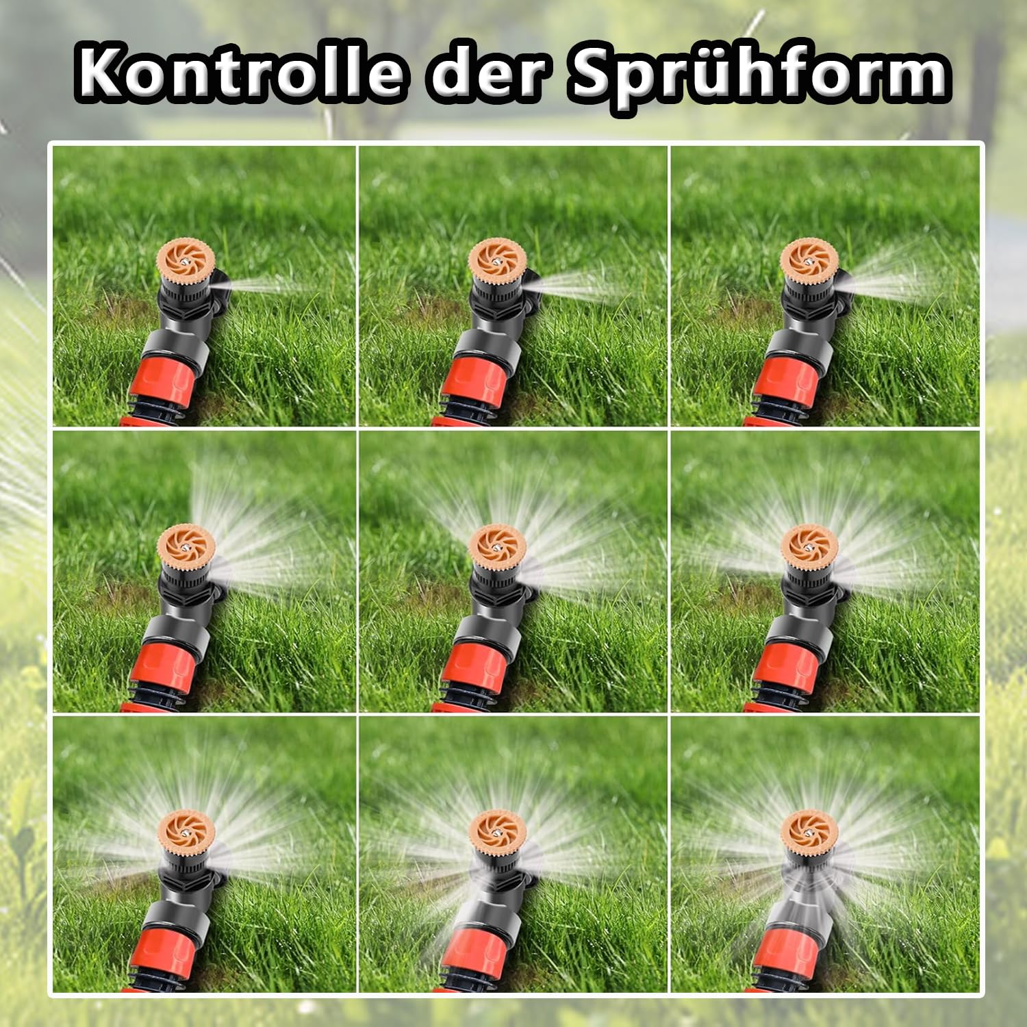 Spruzzatore Dell'acqua Dell'impianto Di Irrigazione Che Funziona Nel Giardino Image90894613 - Foto 9