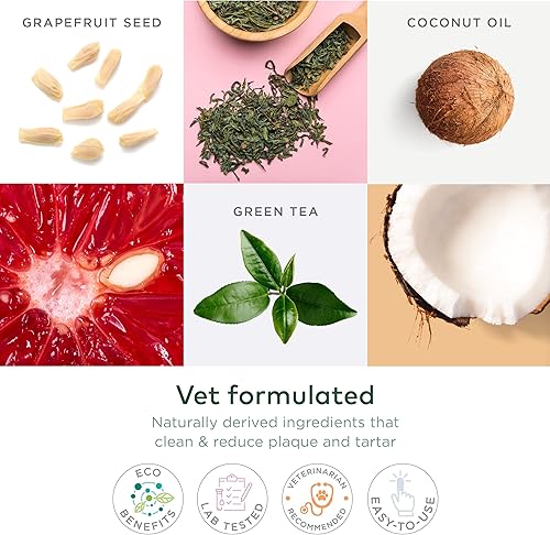 Miniatura 3 de Toallitas dentales para los dedos para perros, 50 toallitas, toallitas de limpieza dental formuladas por veterinarios para perros, almohadillas de