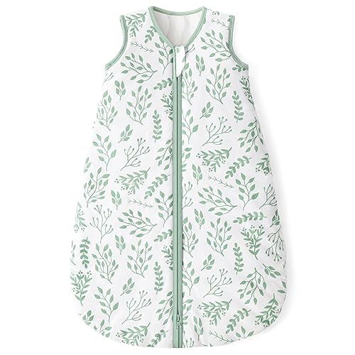 Yoofoss TOG 2.5 - Saco de dormir para bebé de 0 a 6 meses, manta portátil para bebé con cremallera de 2 vías, 100% tela de algodón, saco de dormir