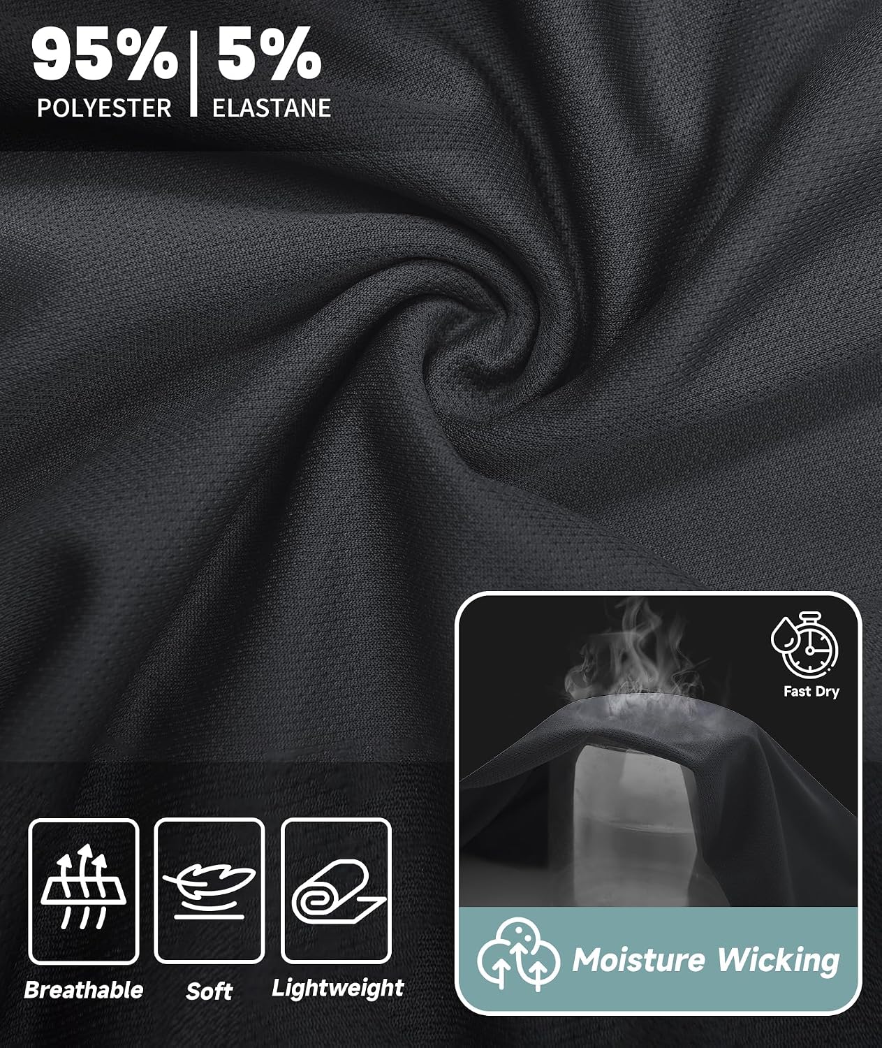 Little Beauty 5 Pack Mens Gym Shorts with Pockets Fast Dry Basketball Athletic Shorts for Men Running Casual Activewear