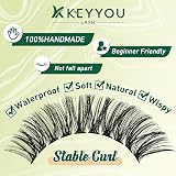 KEYYOU Kit d'extension de cils DIY - Kit d'extension de cils individuel - 3