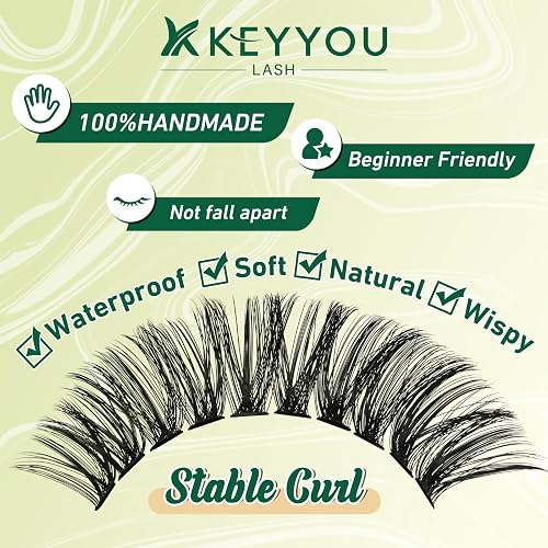 KEYYOU Kit d'extension de cils DIY - Kit d'extension de cils individuel - 3