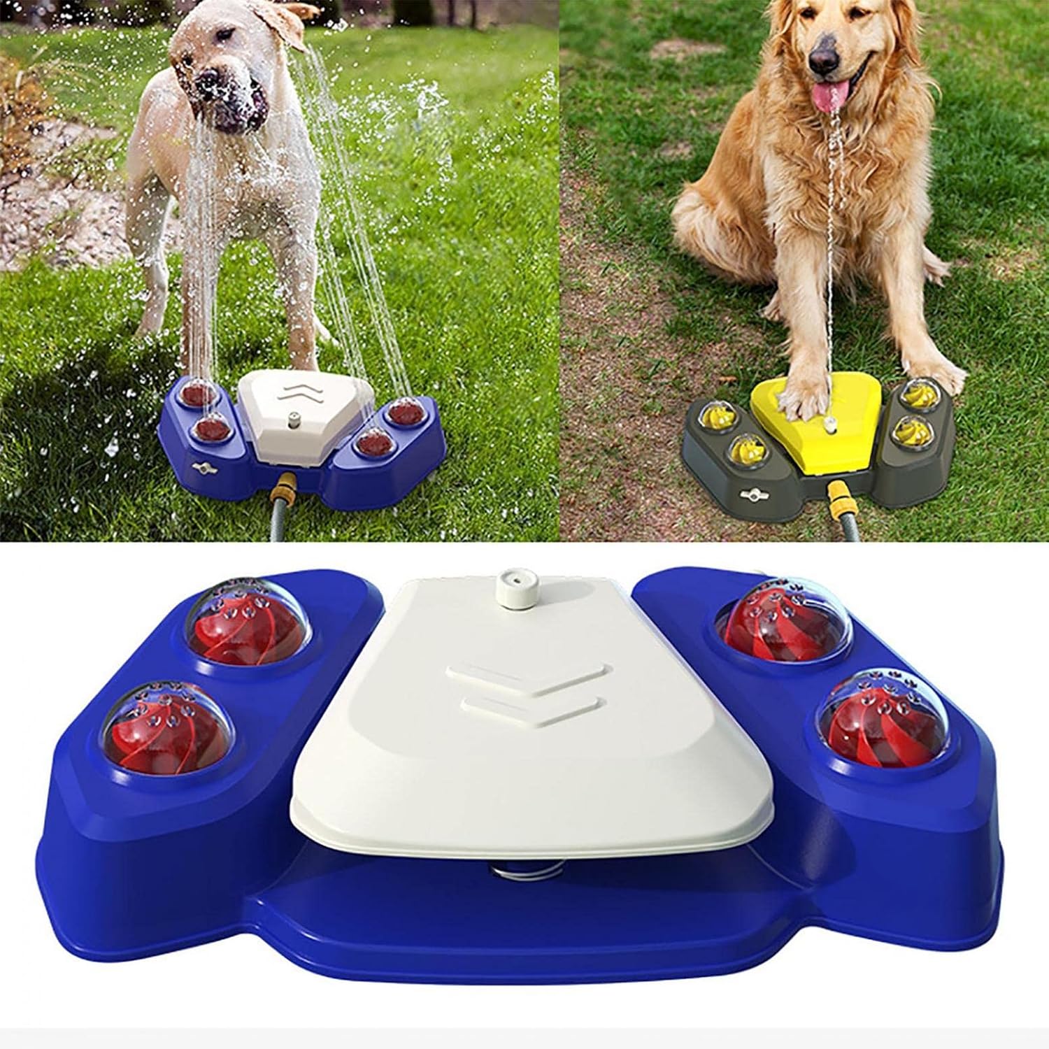Pet Supplies Dog Water Fountain Outdoor Step Pet Dog Sprinkler Toy, 5