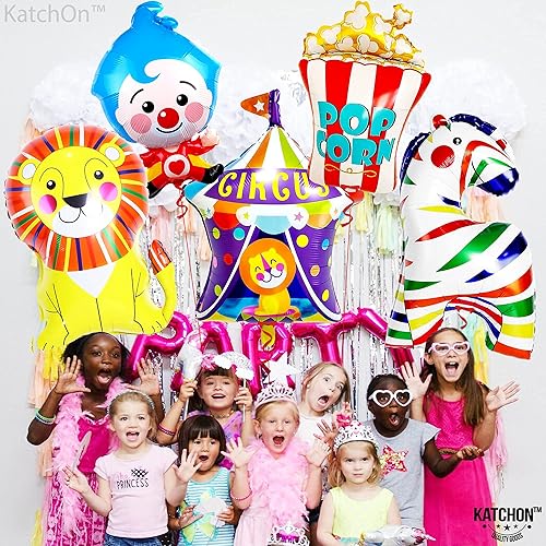 Miniatura 5 de KatchOn, Decoraciones gigantes de carnaval para fiesta, paquete de 6, globos de carnaval de cebra de 34 pulgadas para decoraciones de fiestas