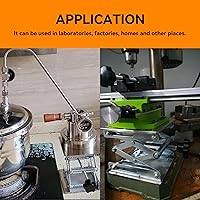 Vista 6 de (R) Lab Jack Lift Scissor Table Mini Acero Inoxidable 4 "x4" x 6 " Carga máxima 6.6 lbs3kg