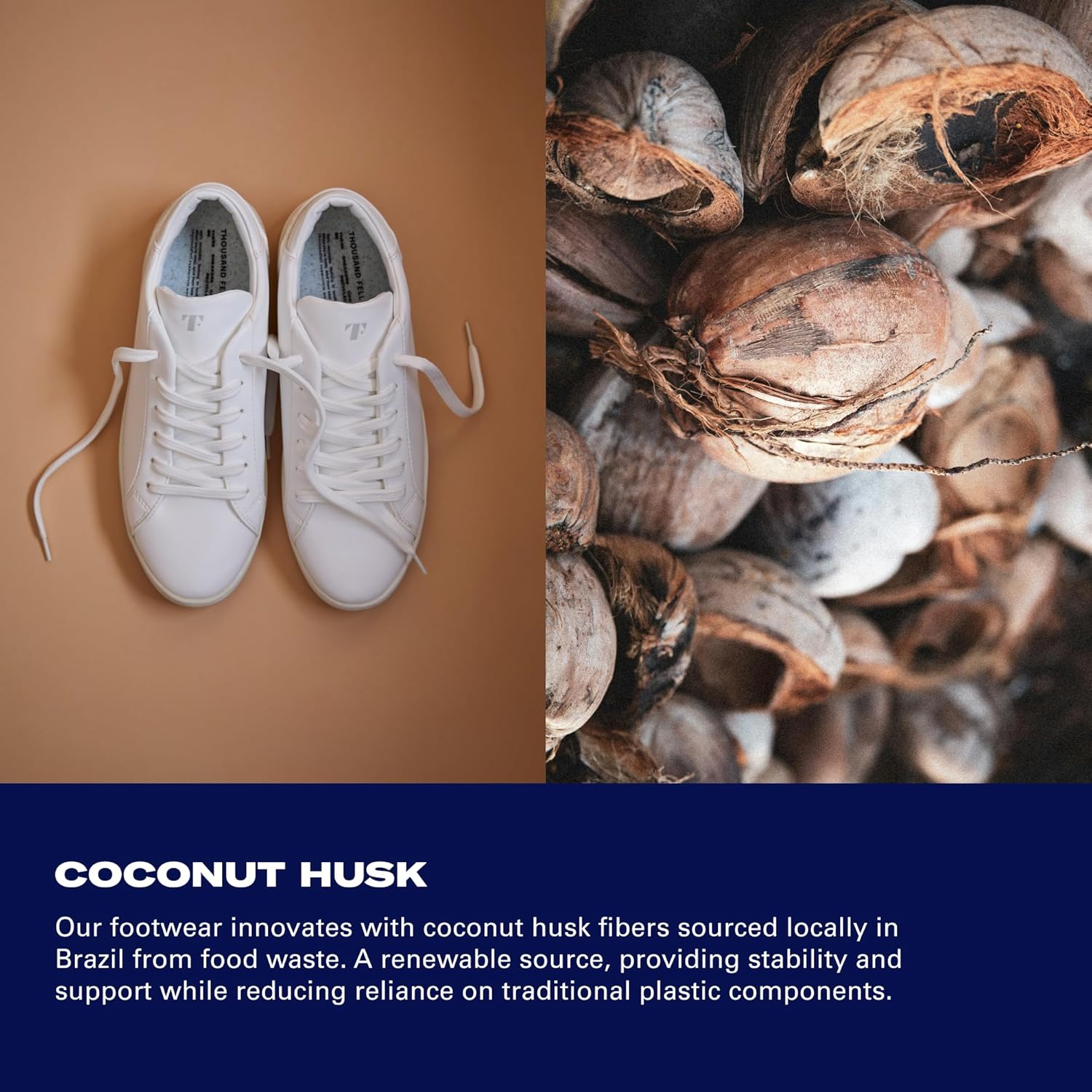 Thousand Fell Women’s Court Sneakers – Sustainable Vegan Bio-Leather Made from Recycled Materials – Water & Stain Resistant, Recyclable Everyday Shoes - Image 9