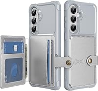 Vista 7 de Funda para Samsung Galaxy S23 Ultra con tarjetero, compatible con soporte magnético para automóvil, resistente a los golpes, resistente, suave, TPU