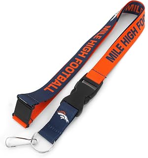 Aminco NFL Denver Broncos Slogan Lanyard