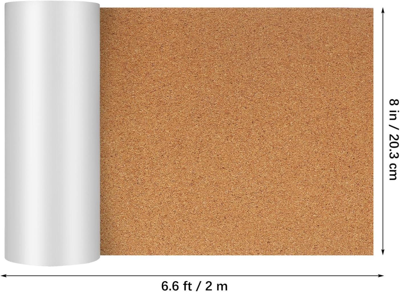 Ciieeo Self-Adhesive Cork Board Roll with Safe Material and Brown Color for Home Decor and Sports Venues, Sturdy Cork Sheet Roll with Easy Application and Versatile Use