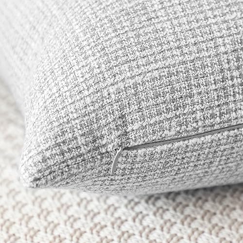 Miniatura 3 de OTOSTAR Juego de 2 fundas de almohada de lino cuadradas decorativas de 20 x 20 pulgadas para decoración del hogar, sofá, dormitorio, automóvil,