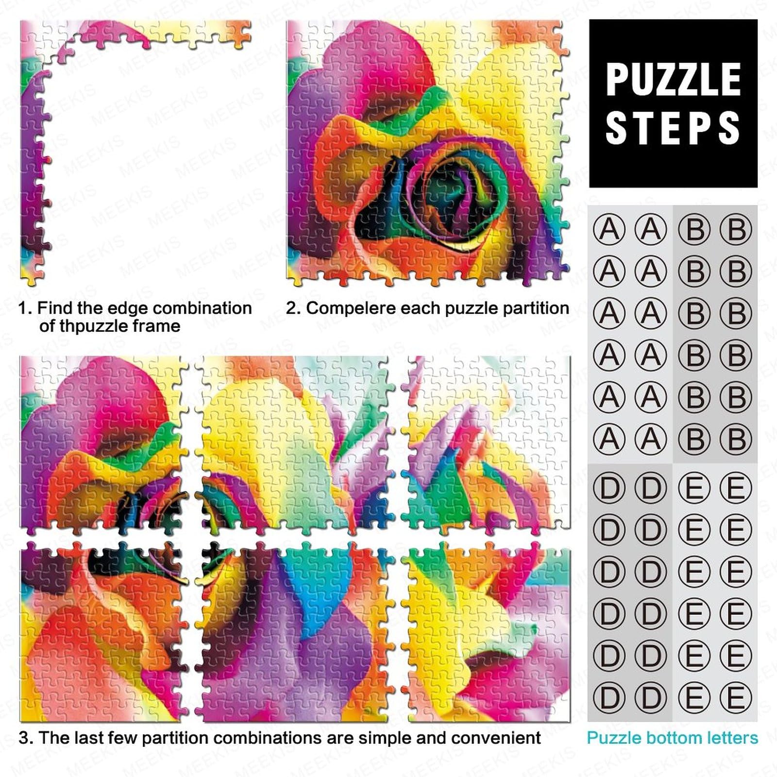 Puzzle 500 Piezas Adultos Jarrón de Flores, Jigsaw Puzzle 500 Piezas, Rompecabezas Clásico Difícil y Relajante, Idea de Regalo para Ella o Él 45x45cm