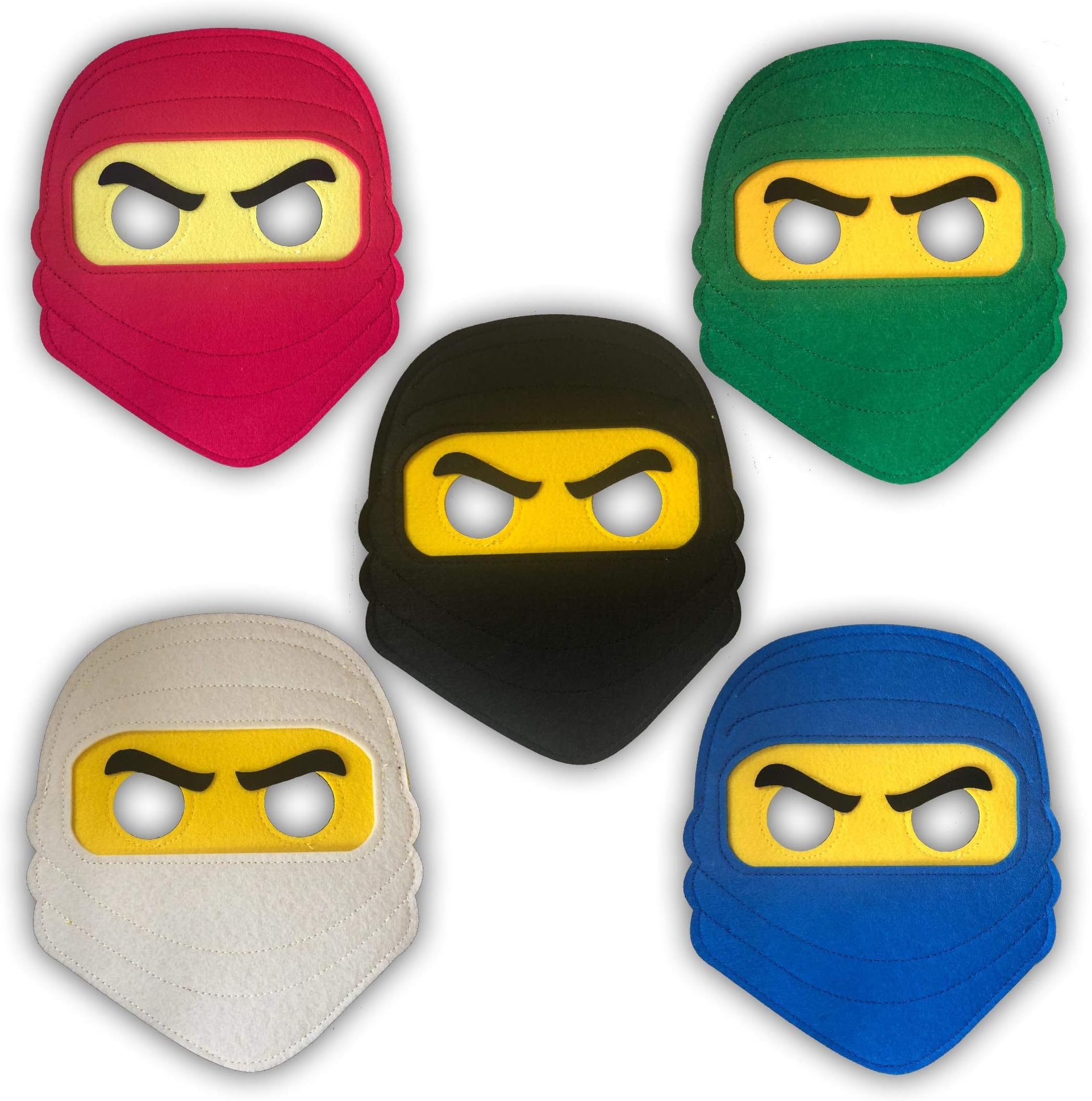 Ninja themed felt masks