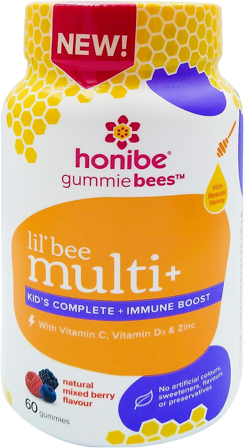 Honibe Kids Gummies - Immune Boost - 60 Gummies
