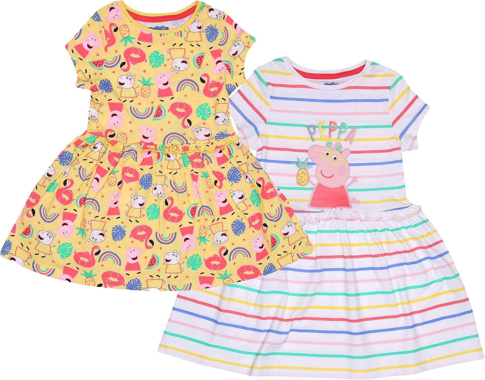 PopgearGirl's Peppa Pig Rainbows and Suzy Dress Twin Pack Multicoloured