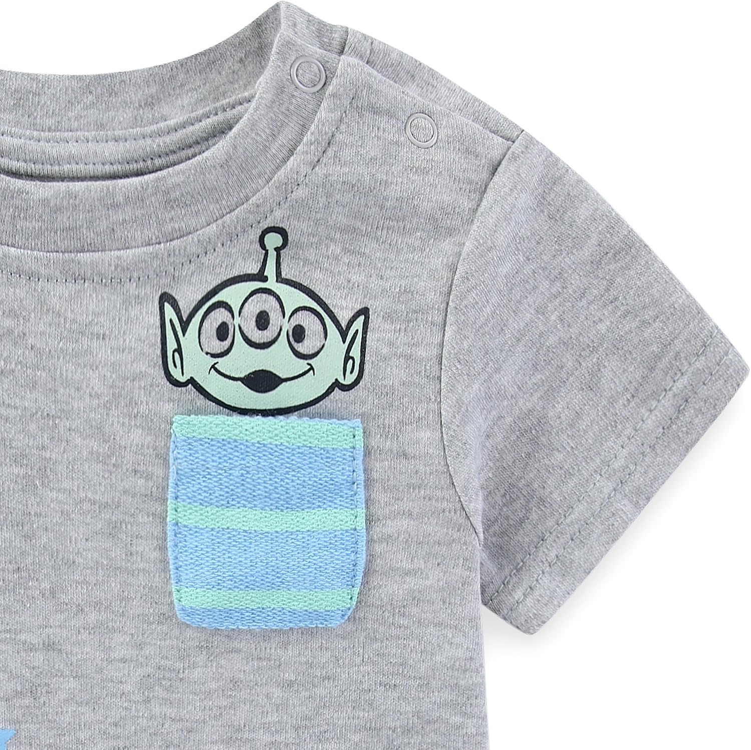 Disney Toy Story Buzz Lightyear Baby Boys T-Shirt Shorts and Bucket Hat 3 Piece Set for Newborn and Infant