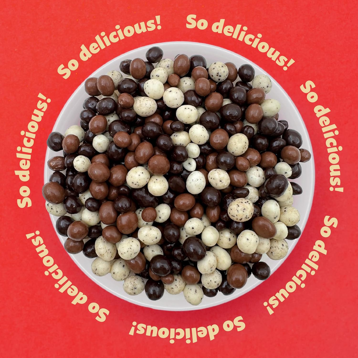 Chocolate Covered Espresso Coffee Beans | 2 Pound Bag | Candy Snack - Tri-Colored Blend