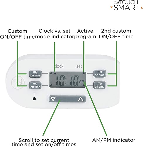 Miniatura 7 de Temporizador digital enchufable para interiores de myTouchSmart, 26892, 36253, 0 volts