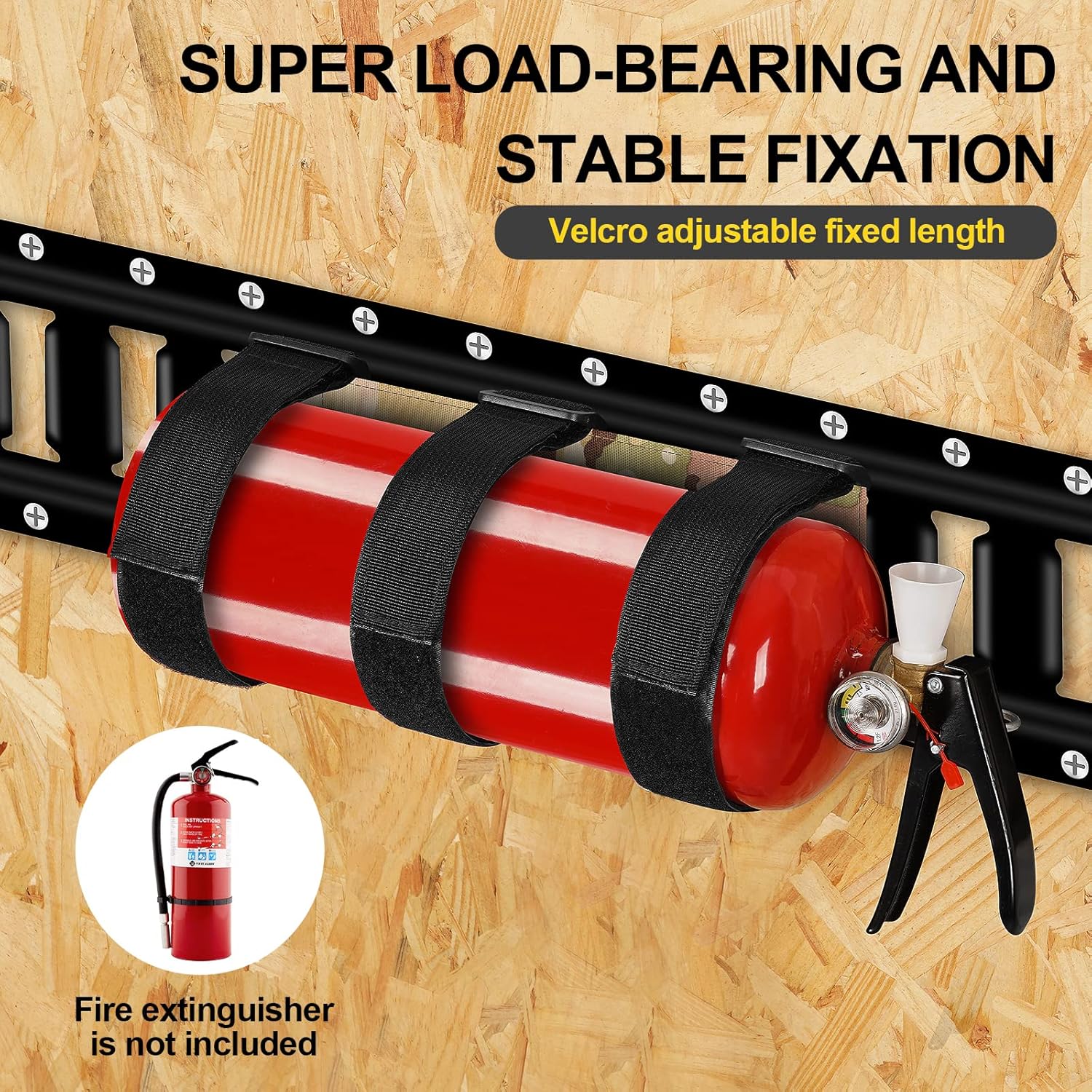 E-Track Fire Extinguisher Mount Holder for Cargo Trailer and Truck| Fire Extinguisher Mounts& Brackets up to 15 lbs|e Track Tool for Safety(Pack of 2