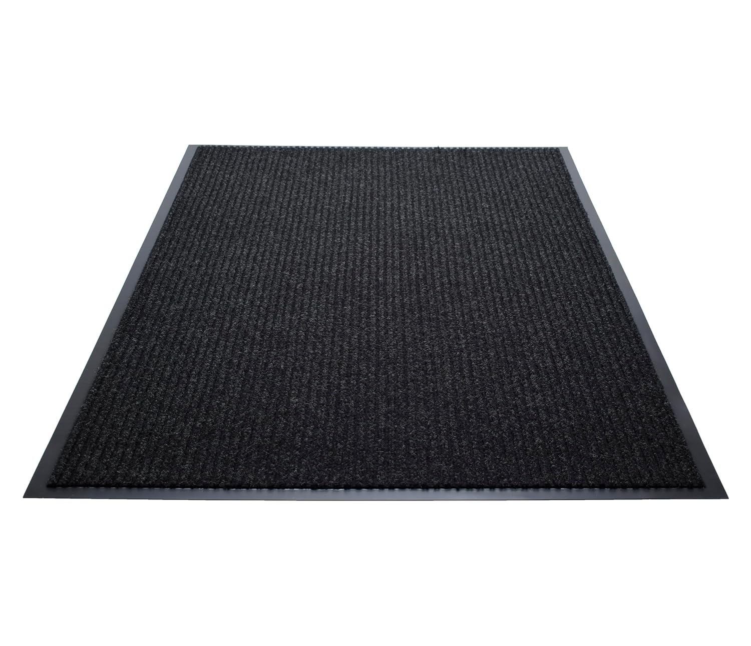 Guardian 64030530 Golden Series Dual-Rib Indoor Wiper Floor Mat, Vinyl/Polypropylene, 3'x5', Charcoal