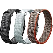 3 Pack Nylon Sport for Google Fitbit Air Band | Hook & Loop Adjustable Bands Only for Fit Bit Air, Breathable Lightweight Replacement Straps Stretchy Elastic Soft Wristband for Men Women Workout Sleep