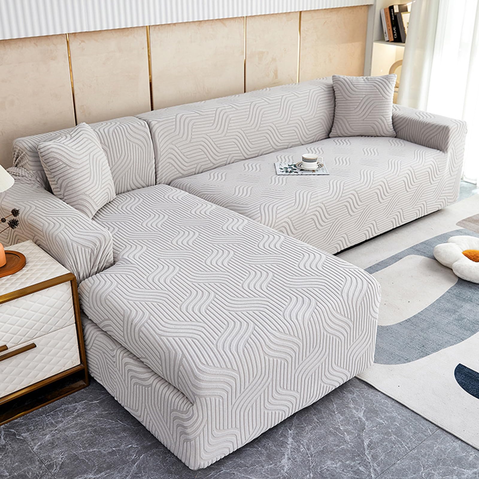 Bankhoes, Jacquard Bankovertrek Antislip Wasbaar