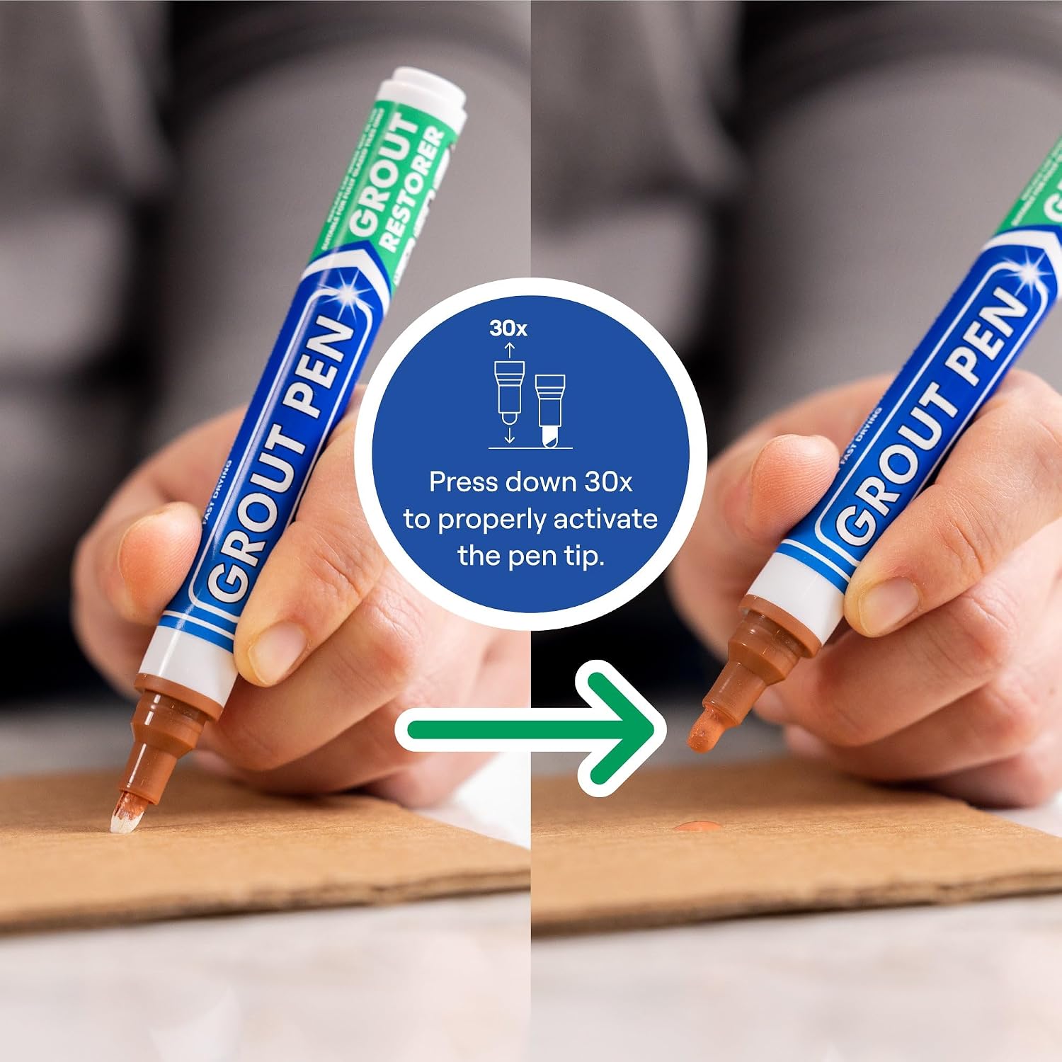 Grout Pen Terracotta Tile Grout Paint Marker - Narrow 5mm Tip (7mL) image 3