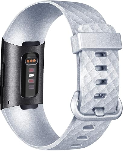 Miniatura 5 de Tobfit Paquete de 4 correas compatibles con Fitbit Charge 4, Fitbit Charge 3, Charge 3 Se, pulseras de repuesto de silicona para mujeres y hombres