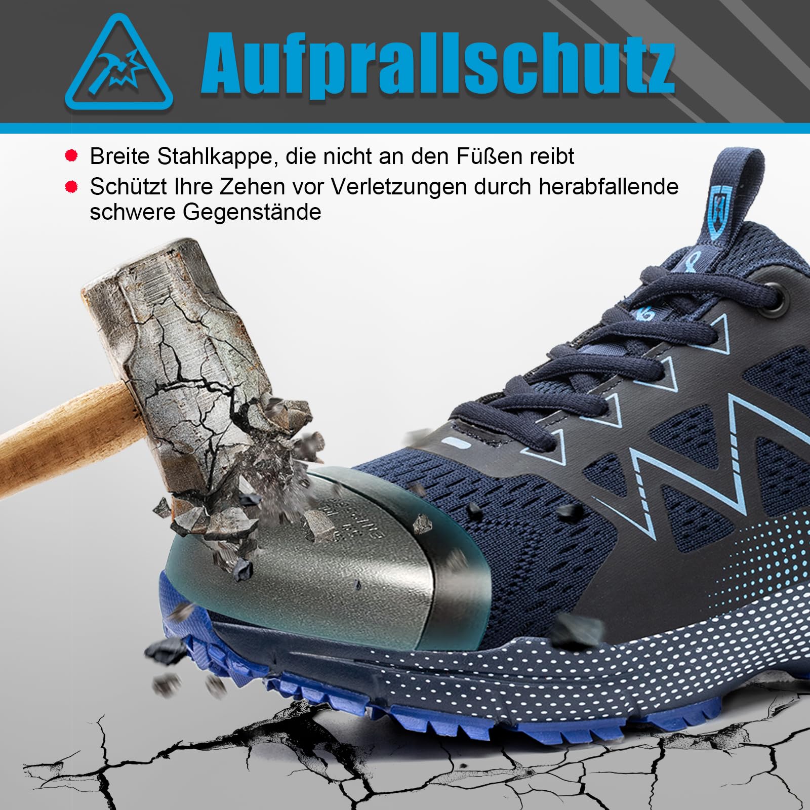 Chaussures de Sécurité Hommes Femmes Légère Respirante Basket Securite Confortable Antidérapante Chaussures de Travail Embout en Acier 37-47EU