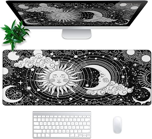 Miniatura 2 de Alfombrilla de mouse mágica astrológica extendida grande, alfombrilla de mouse para juegos, alfombrilla de escritorio, 31.5x11.8 pulgadas de largo,
