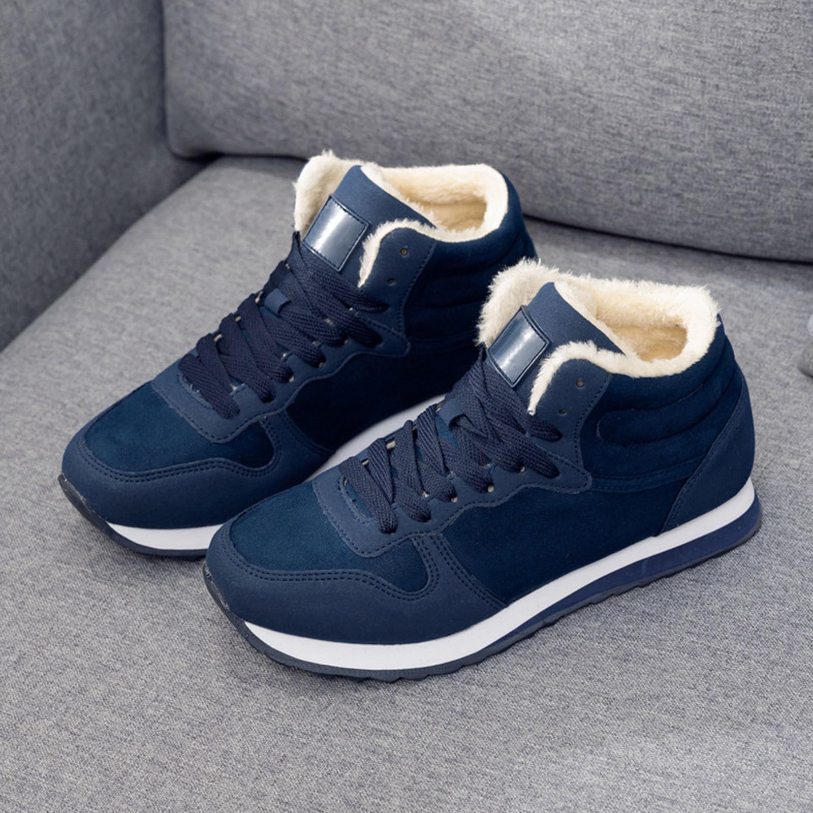 Donna Impermeabile Stivali Trekking Scarponcini Morbidi Casual Scarpe Sportive Outdoor da Neve Invernali Foderato Caldo