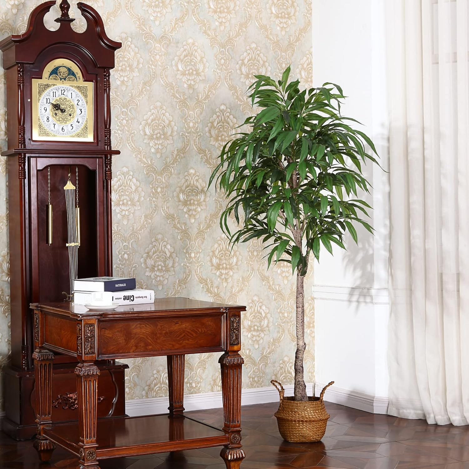 Buy OAKRED Artificial Slim Mango Tree,5FT Tall Faux Plants Artificial