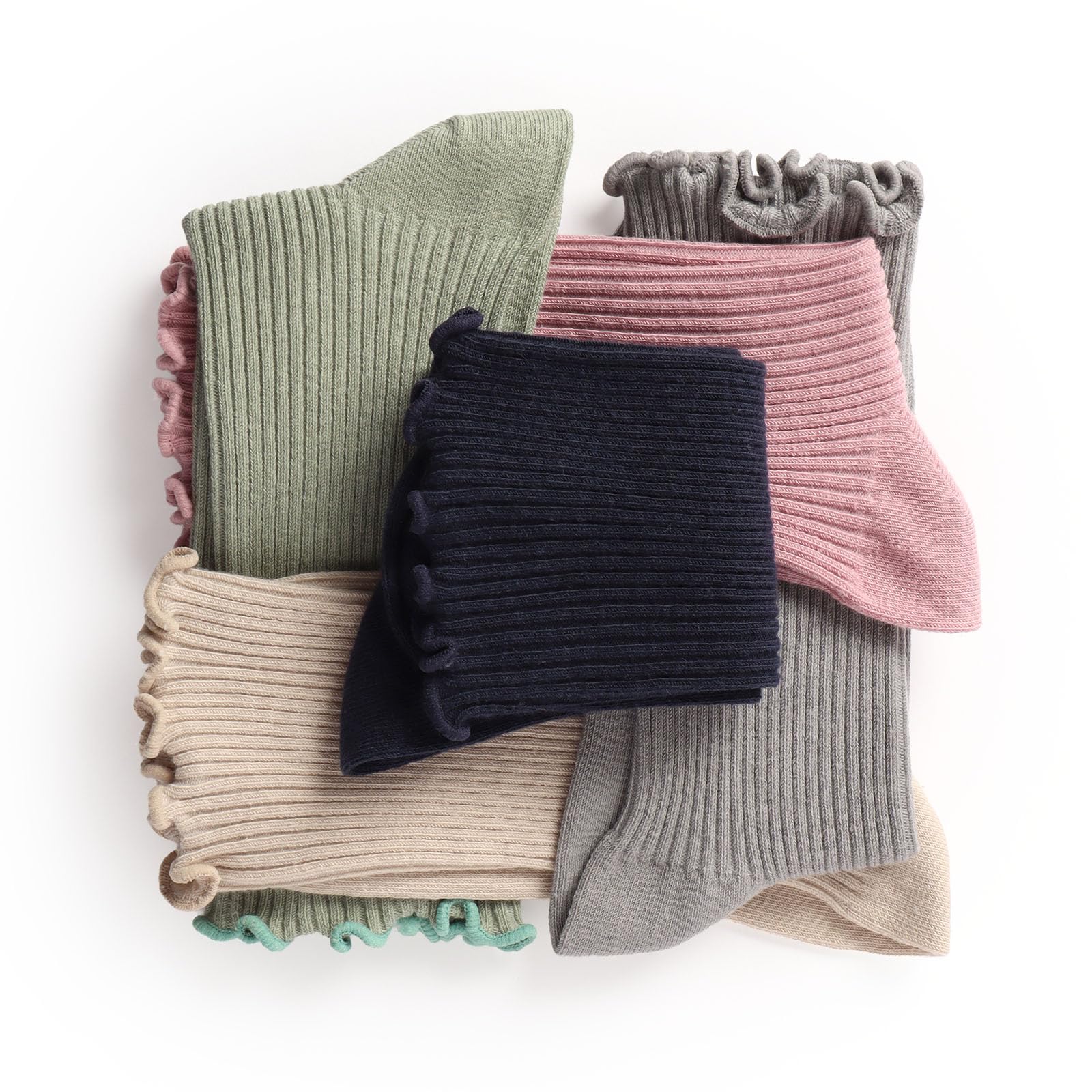 alber's BIO COMFORT - 5 Paires Chaussettes Femme Coton Bio, 36-41