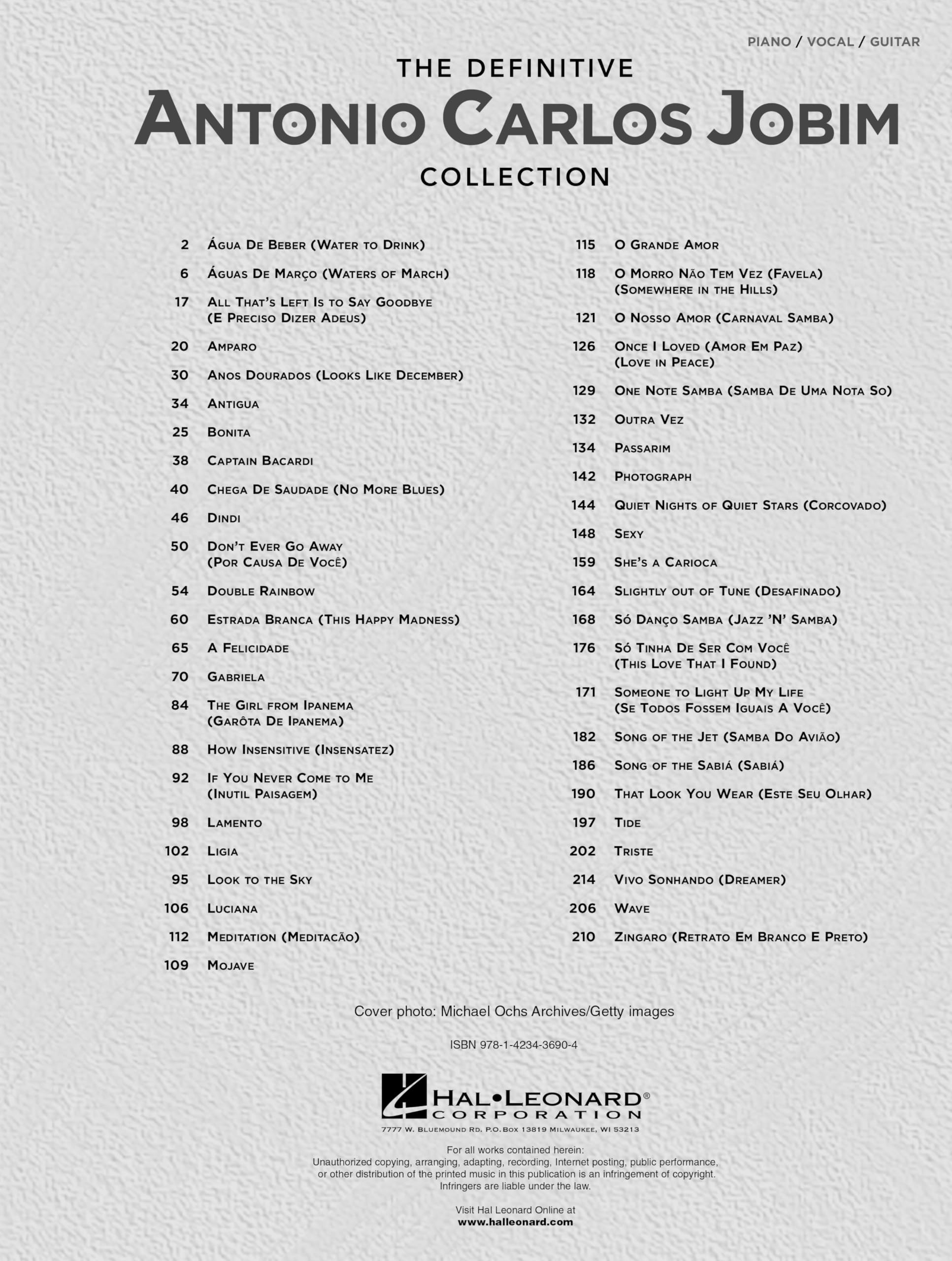 Antonio carlos jobim : the definitive antonio carlos jobim collection - piano, voix & guitare: Piano/ Vocal/ Guitar