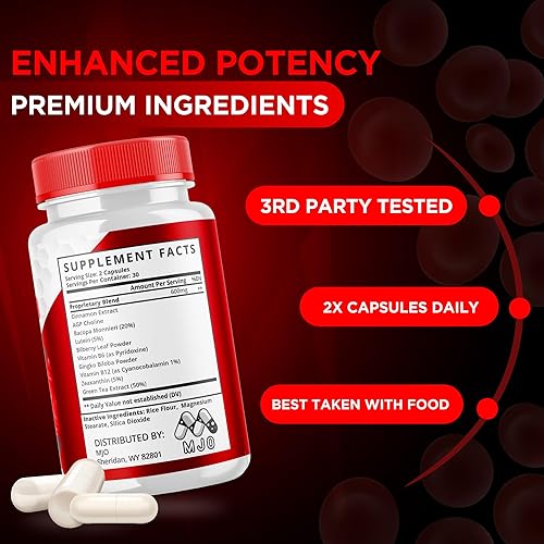 Miniatura 5 de Cápsulas de glucocyn (paquete de 2)  Glucocyn Sugar Support Advanced Vitamine Supplement Píldoras  Cápsula natural de Glucoysn una vez al día para